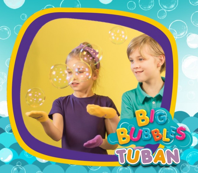 Zestaw do odbijania baniek mydlanych Tuban dla dzieci fioletowy